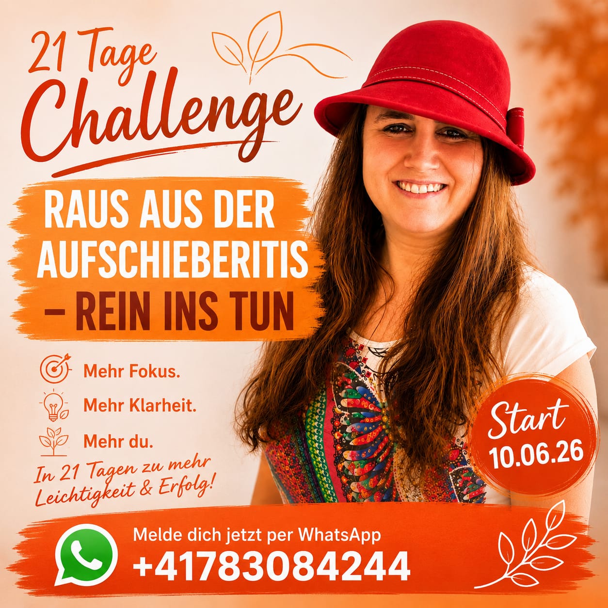 21 Tage Challenge "Raus aus dem Aufschieben - rein ins TUN"